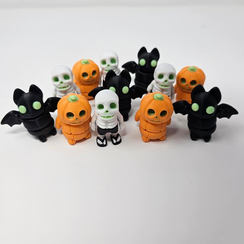 3D Printed Bundle, Halloween Decor, Halloween Bundle, 3D Pals, Spooky Pack, Ornaments, Decoration, Glowing Pals Gift