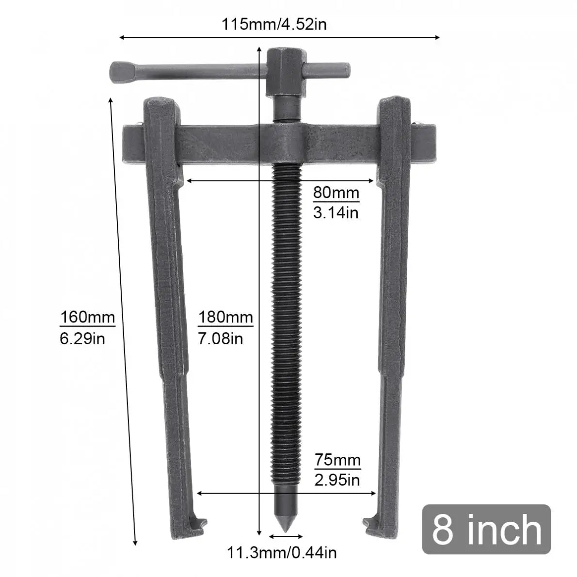 8Inch 200Mm Two Claw Puller Separate Lifting Device Pull Bearing Auto Mechanic Hand Tools Bearing Rama