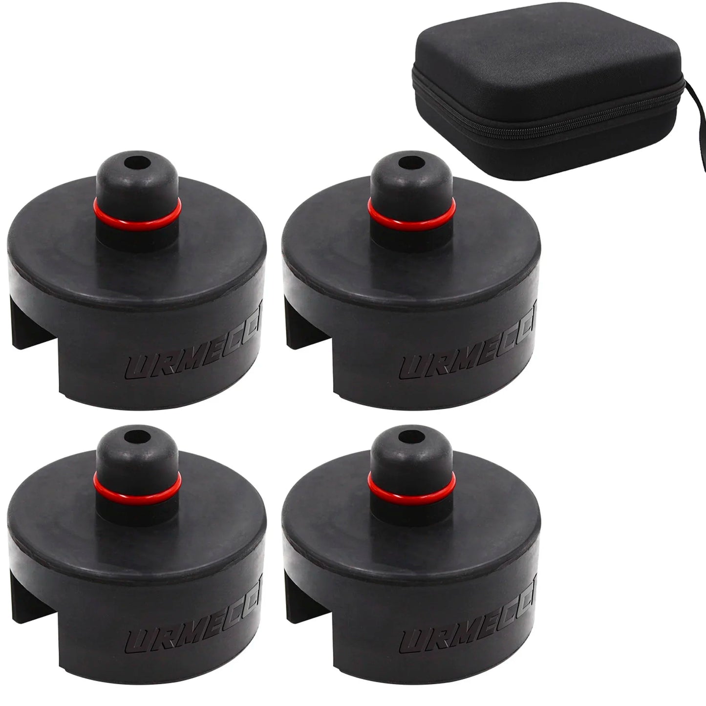 Dual-Use Car Rubber Pad Fits Lifting Jack & Jack Stand Adapter for Tesla Model 3 S X Y Tire Repair Tool Accessories Storage Box