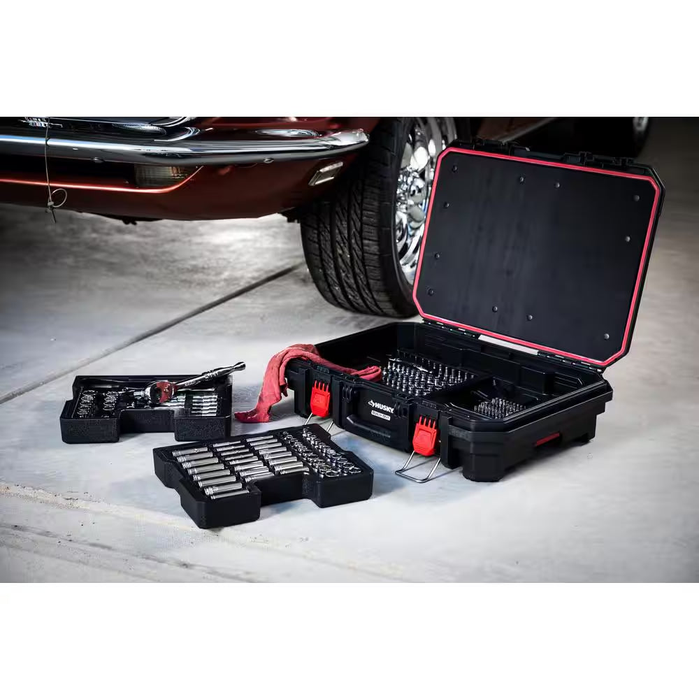 1/4 In., 3/8 In., and 1/2 In. Drive Mechanics Tool Set with Build-Out Tool Case (270-Piece)