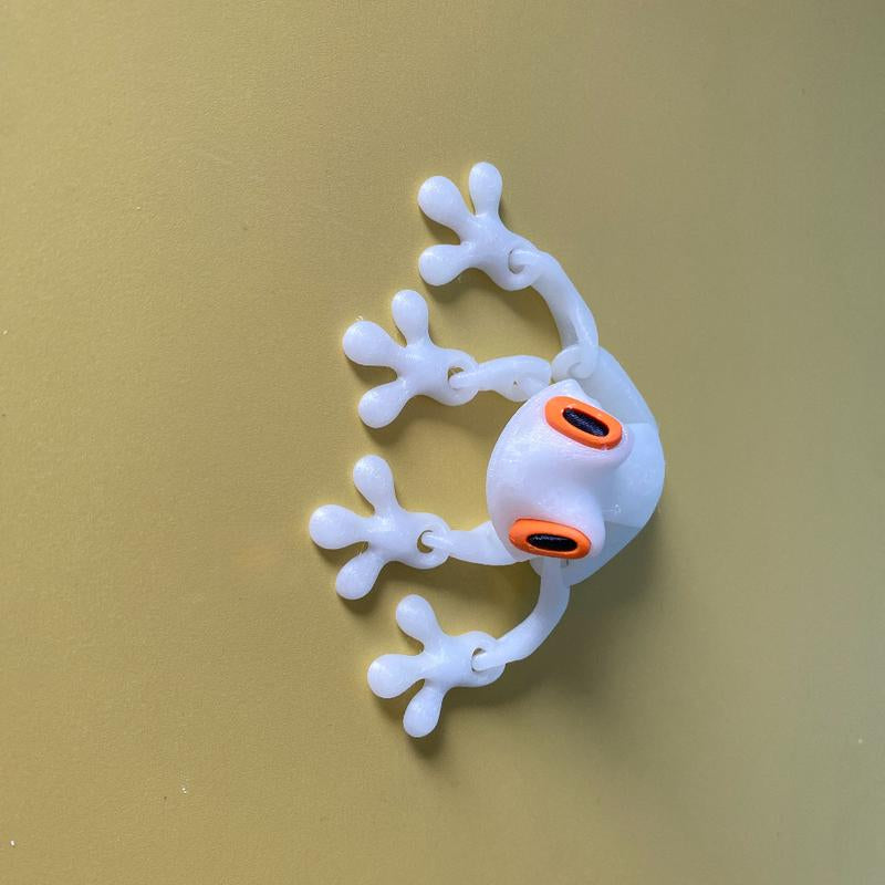 Furise 3D Printed Magnetic Frog Toy – Poseable Glow-In-The-Dark Fridge Magnet with Colorful Gradient Design,Magnetic Frog Toy, Poseable Fridge Magnet, 3D Printed Frog, Furise Frog Gift, Glow in the Dark Toy, Desk Decor Frog, Novelty Fridge Magnet