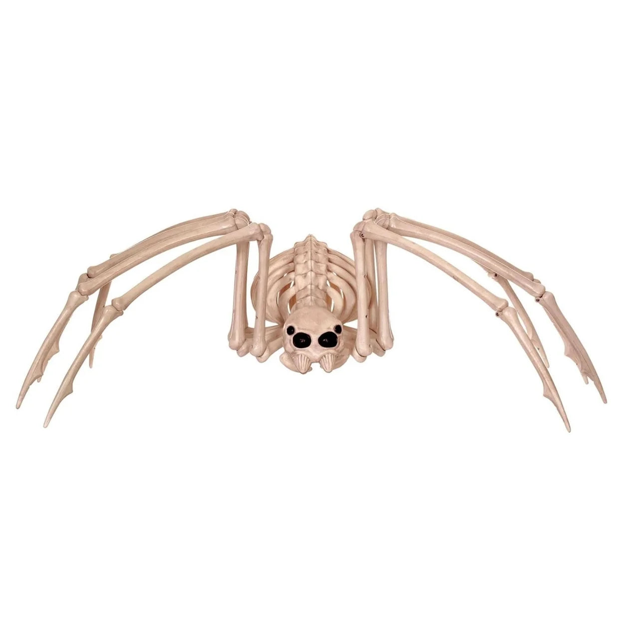 Halloween Skeleton Spider Decorative Prop - White