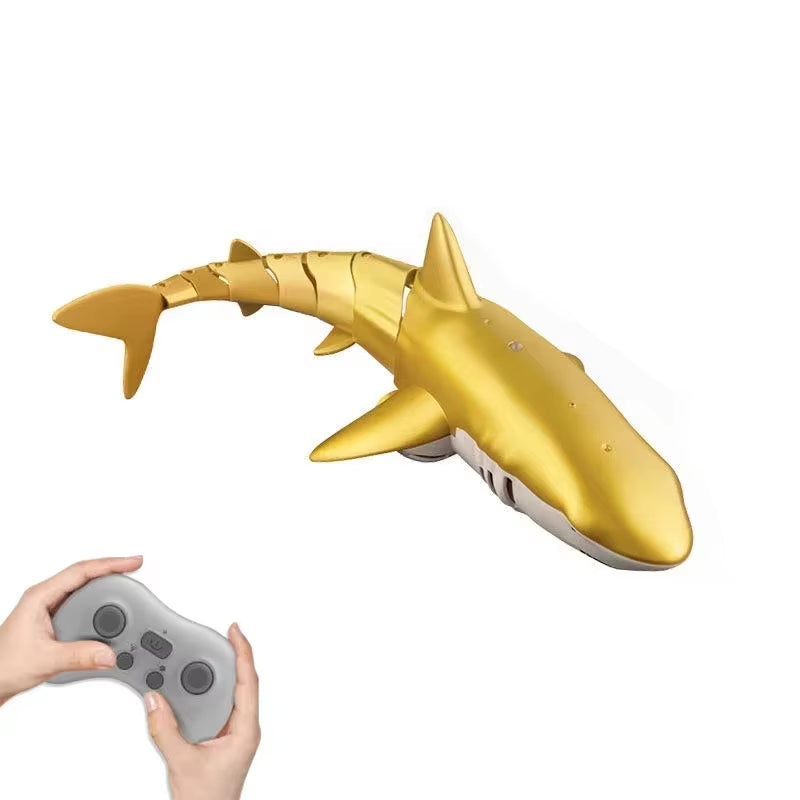 Smart Rc Shark Whale Spray Water Toy Remote Controlled Boat Ship Submarine Robots Fish Electric Toys for Kids Boys Baby Children