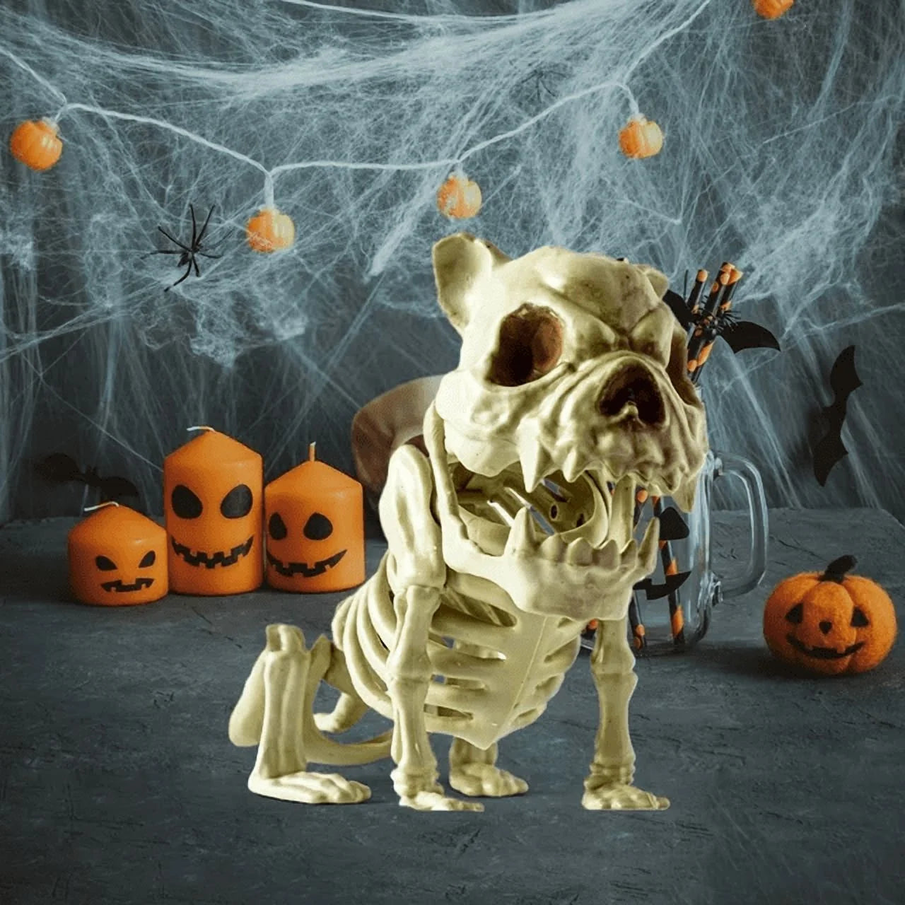 Halloween Decorations Outdoor Halloween Dark Terror Skeleton Decoration Props Set up Ghost House Halloween Decor on Clearance