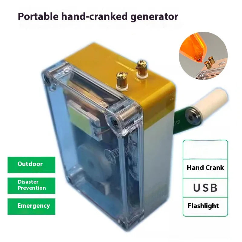 Portable Manual Crank Outdoor Light