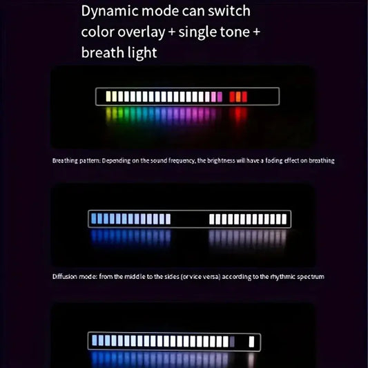 Colorful Sound-Activated LED Light Bars New Fashion Home Store