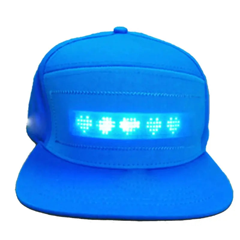 Glow-in-the-Dark LED Cap – Stand Out at Concerts & Parties! Yuchao Cosplay Store Store