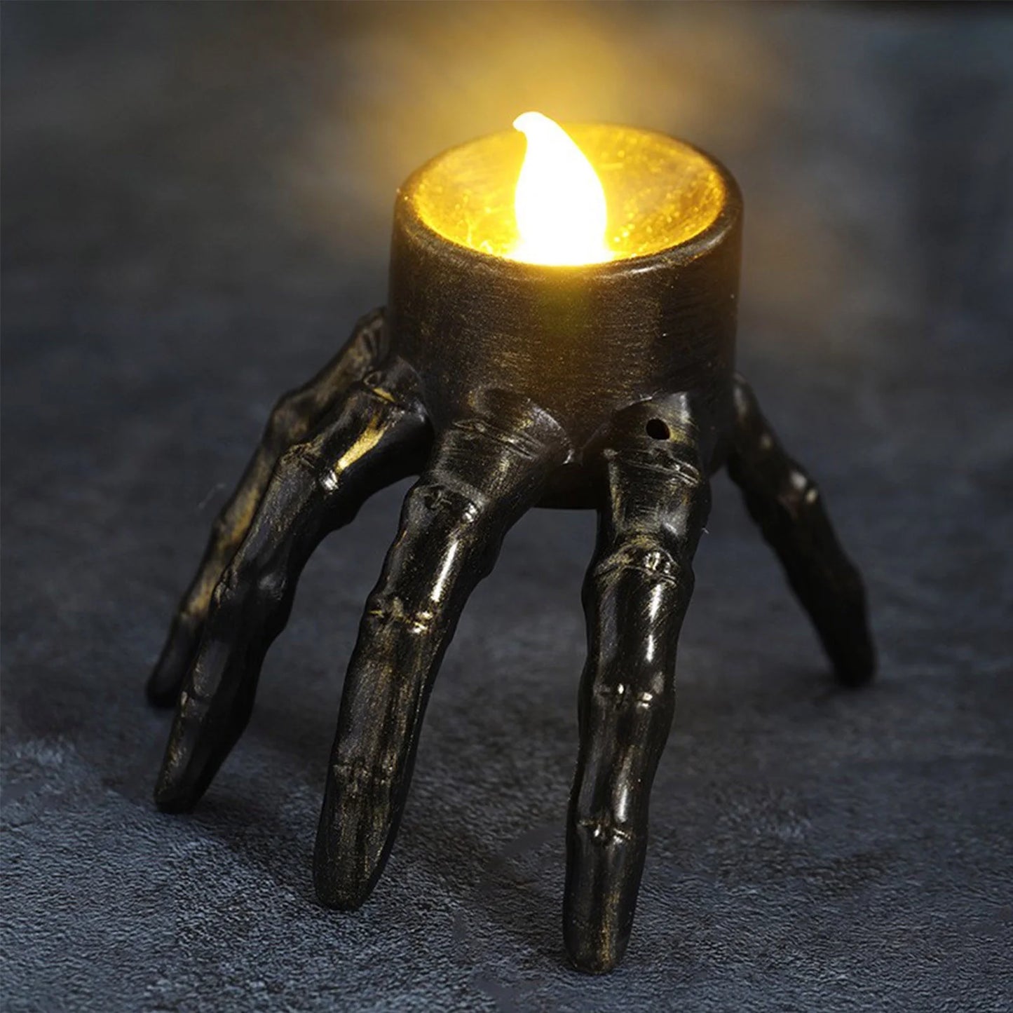 Halloween Skeleton Lights Decorations, Halloween Candles Lamp Decoration Ornament Indoor Outdoor, LED Spooky Skeleton Hand Candle, Flameless Candle for Home outside Yard Lawn Garden Party