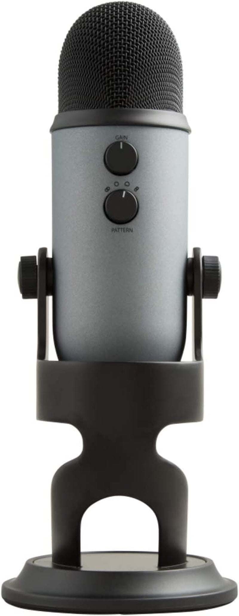 Yeti USB Microphone for Recording, Streaming, Gaming, Podcasting on PC and Mac, Condenser Mic for Laptop or Computer with VO!CE Effects, Adjustable Stand, Plug and Play - Slate
