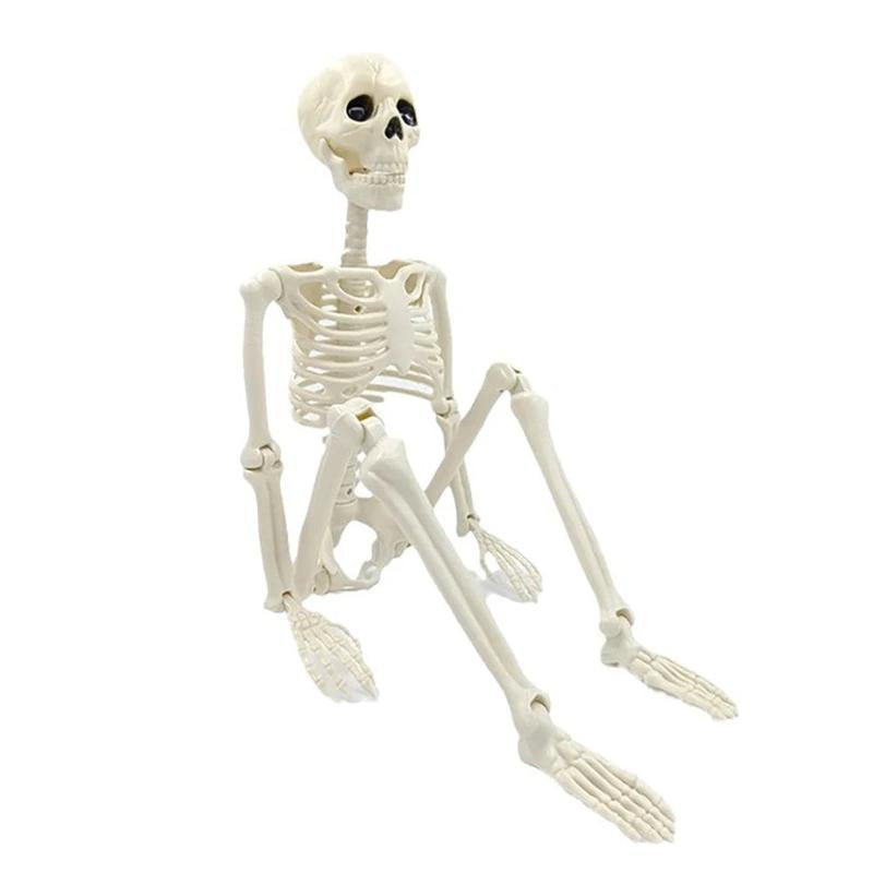 40Cm Halloween Human Shape Skeleton,Posable Skeleton,Human Shape Bones,Halloween Herror Decorations,Haunted House Horror Props