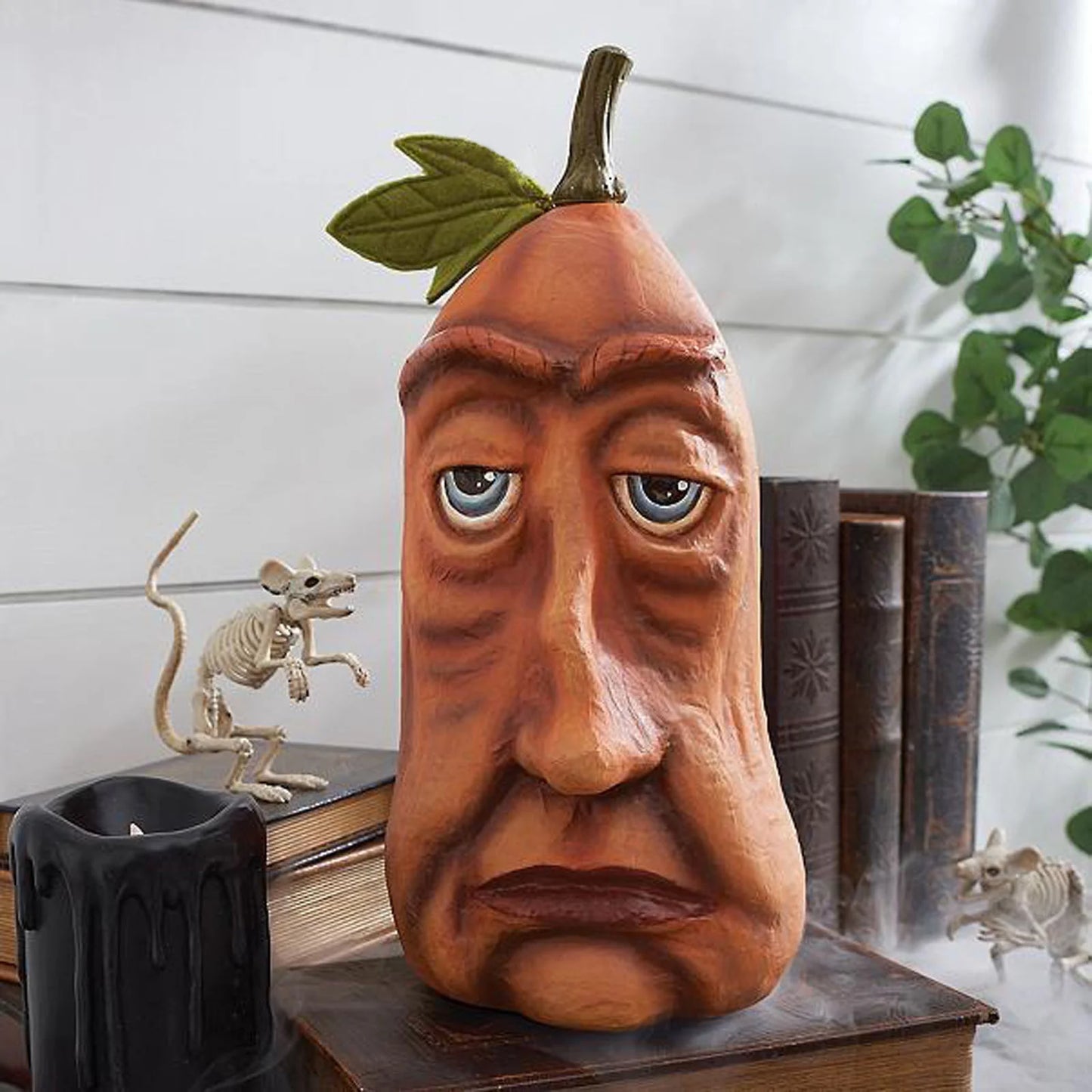 Expressive Pumpkins Fall Decor Funny Face Pumpkins Halloween Pumpkin Decorations Fall Pumpkins Statue Thanksgiving Halloween Decor Home Table Top Decor