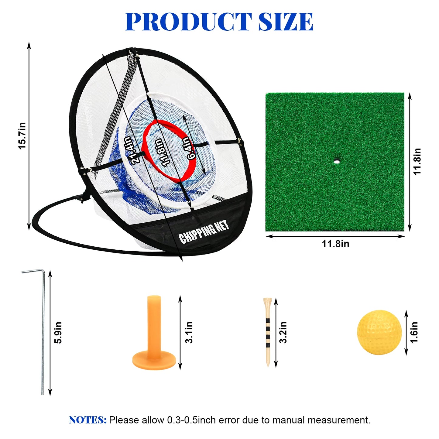 Portable Indoor with Golf Hitting Mat