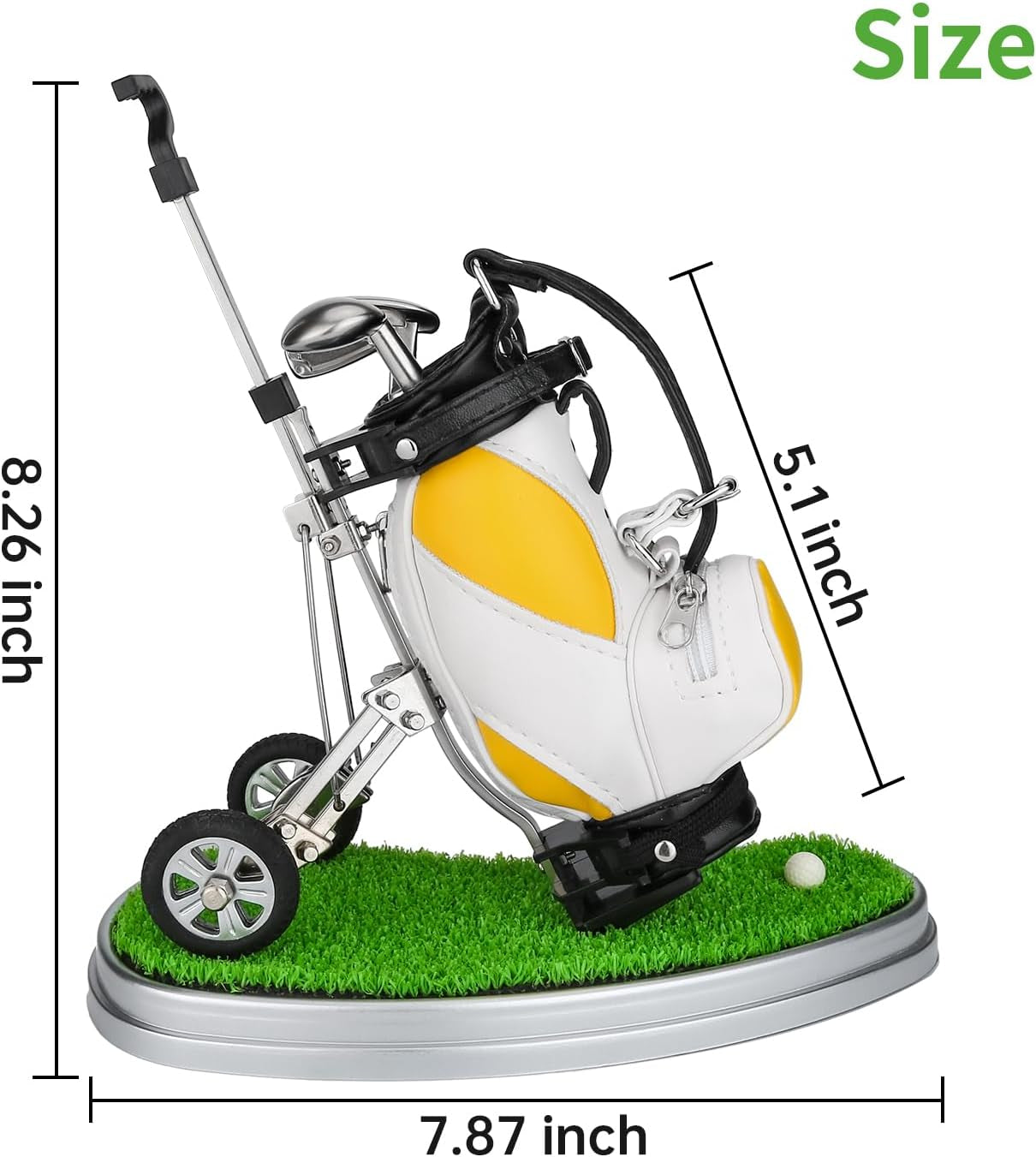 Golf Gifts for Men Golf Pen Holder Stocking Stuffers for Golfers Funny Gifts Unique Office Supplies Desk Decor, Gift for Birthday Christmas Golf Tournament for Boss Dad Husband Golf Lovers