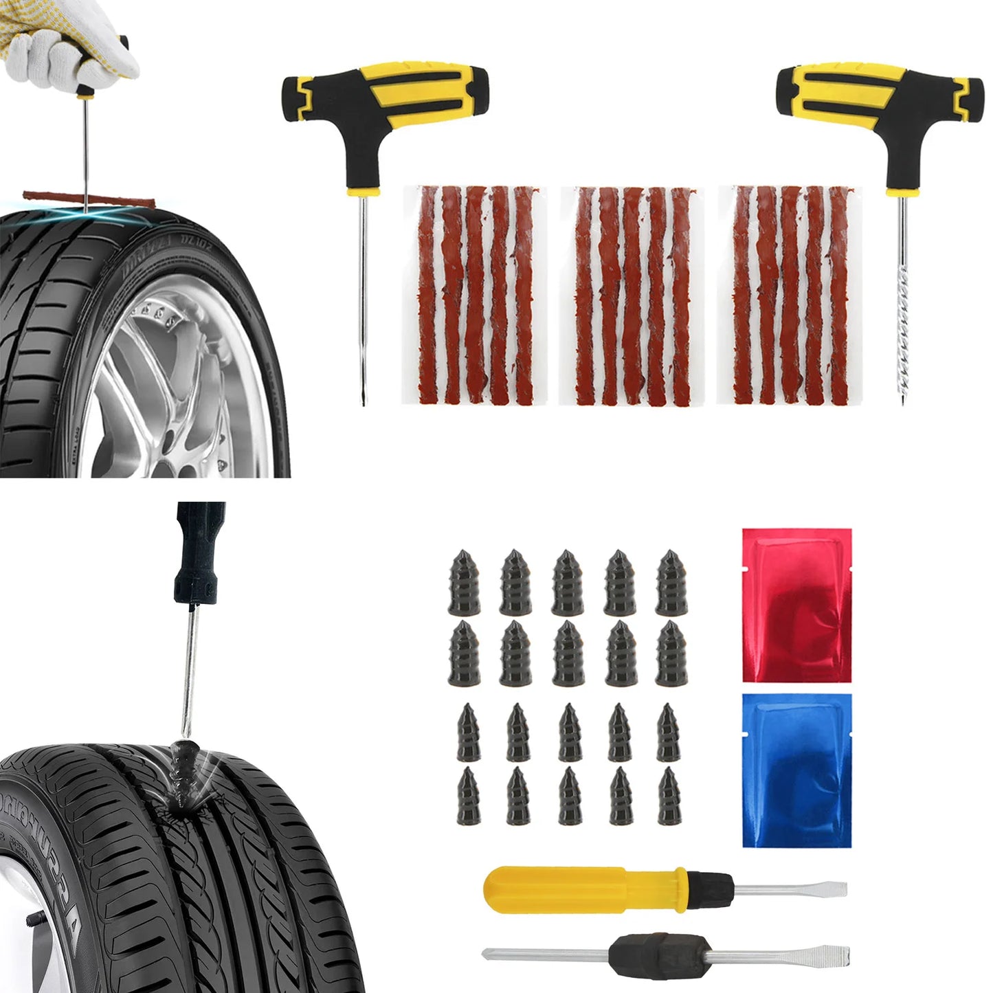 Dual-Use Car Rubber Pad Fits Lifting Jack & Jack Stand Adapter for Tesla Model 3 S X Y Tire Repair Tool Accessories Storage Box