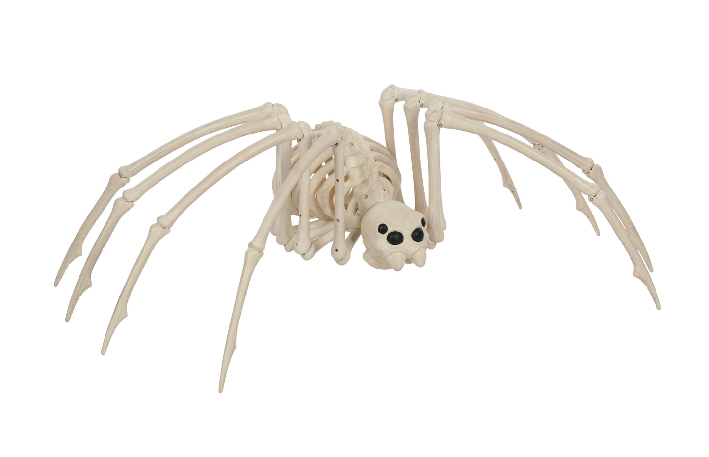 Halloween Skeleton Spider Decorative Prop - White