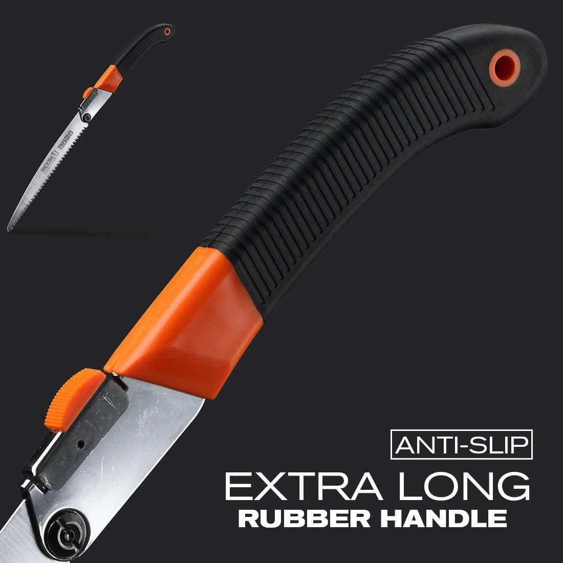 Folding Saw - 8 Inch Blade for Wood & Dry Wood Pruning, Compact Design, SK-5 Steel
