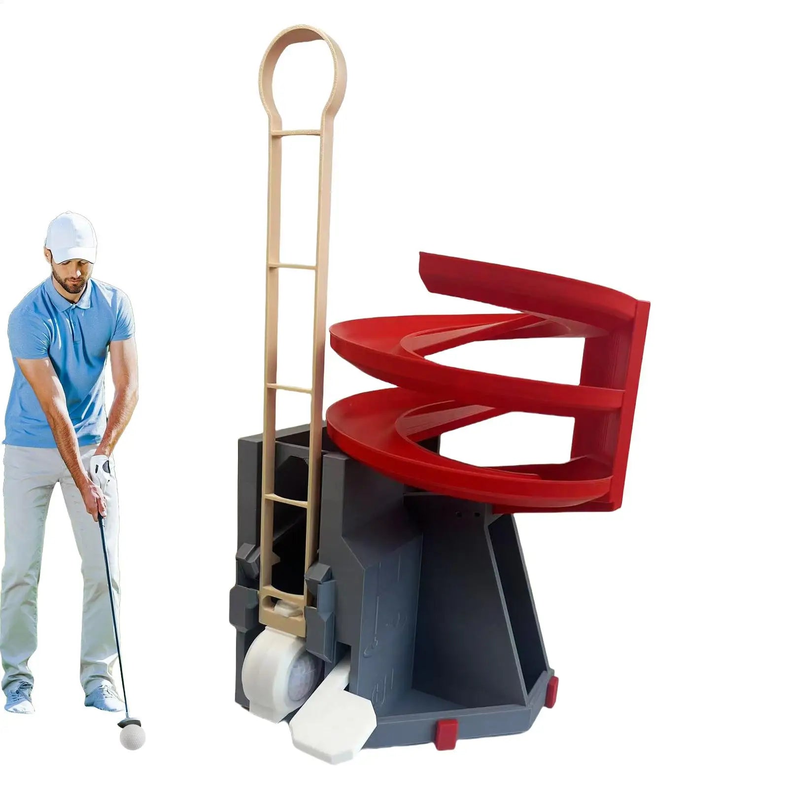 Automatic Golf Ball Tee up Machine Golf Ball Dispenser Golf Swing Training Launcher Non-Powered Golf Simulator for Golf Training