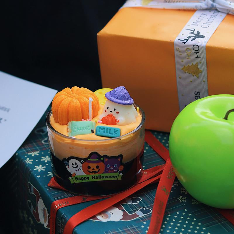 Halloween Candle Set, Spooky Ghost with Cute Pumpkins, Scented Candles, Halloween 3D Candles, Halloween Decoration , Gift, Fall Aromatherapy, Farmhouse Candles