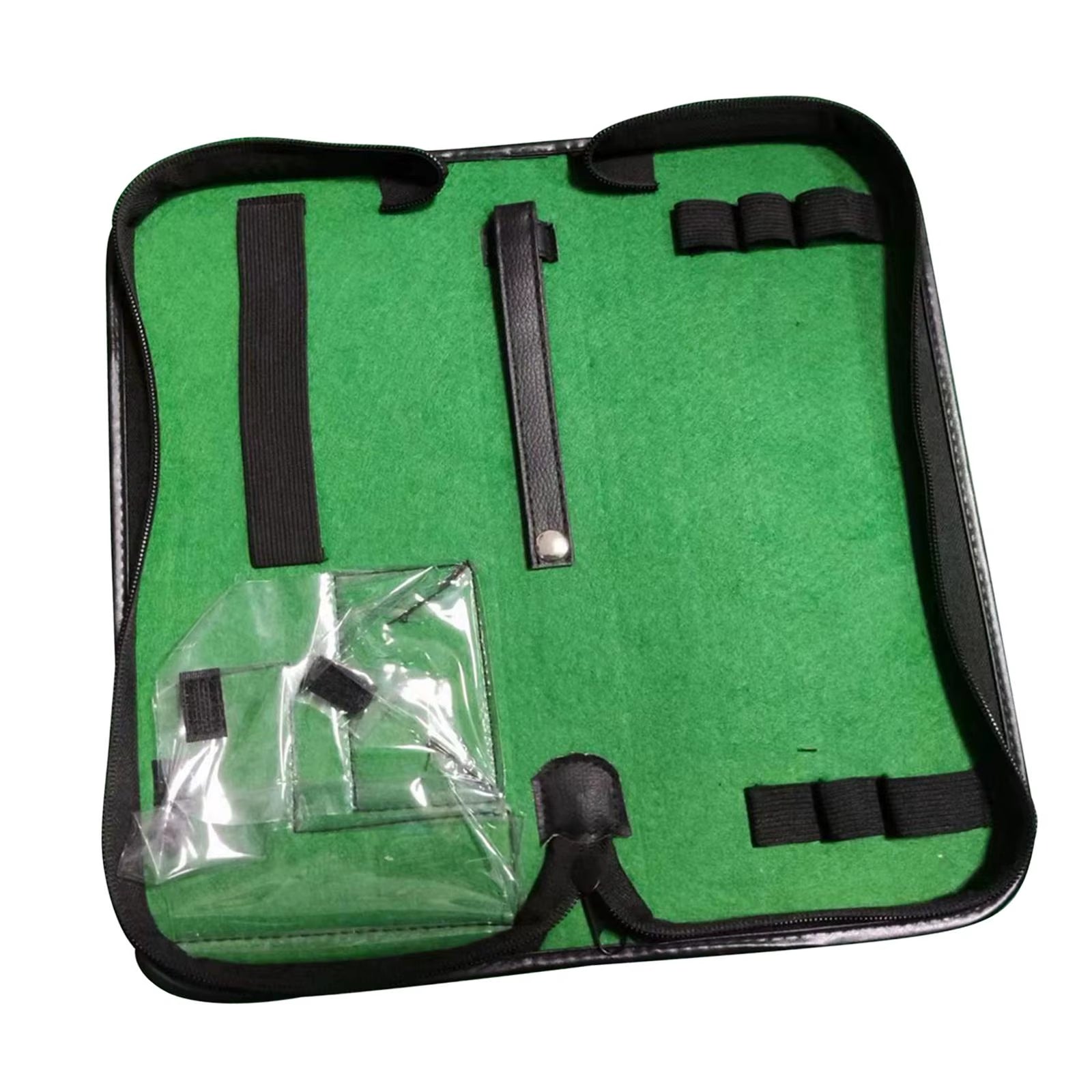 Golf Putter Set Bag Golf Ball Golf Putting Hole Target Home PU Leather Pouch