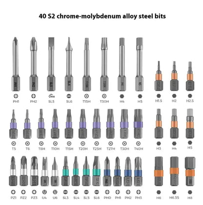 42-in-1 Multi-Purpose Ratchet Screwdriver Set, S2 Alloy Steel, with Case Berkshaw