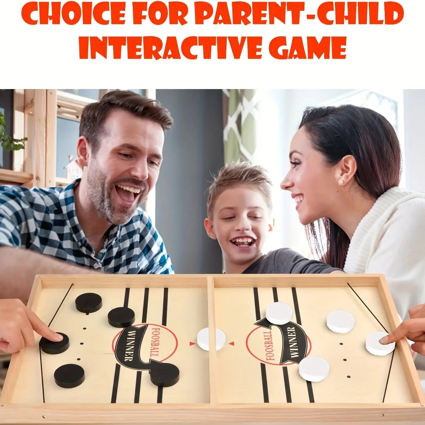 Fast Sling Puck Game - Enjoy Family Fun with This Wooden Hockey Game New Fashion Home Store