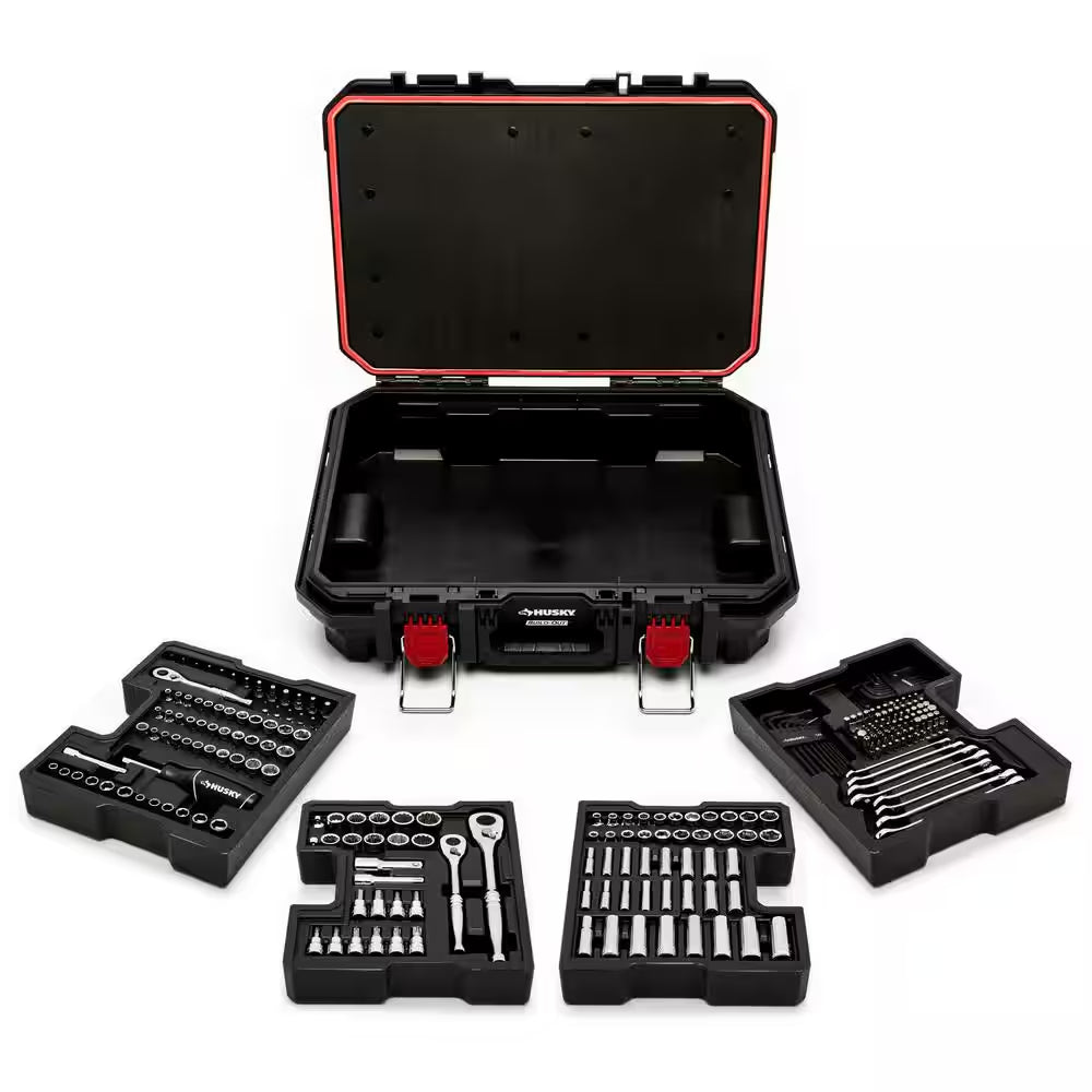 1/4 In., 3/8 In., and 1/2 In. Drive Mechanics Tool Set with Build-Out Tool Case (270-Piece)