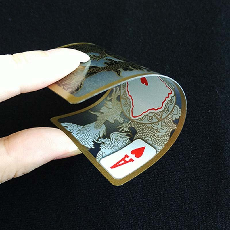 Waterproof And Washable Gold-Rimmed Metal Playing Card Suit
