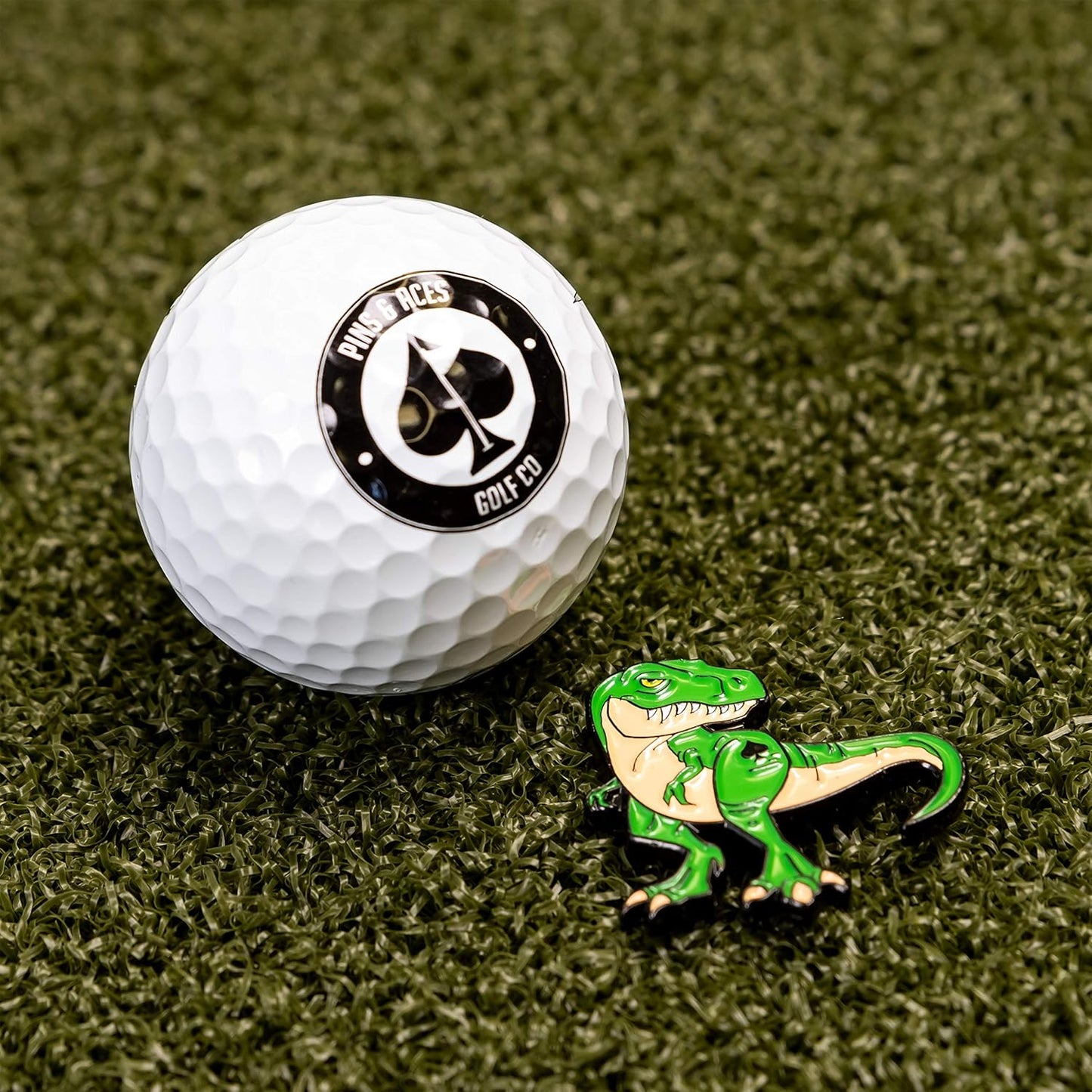 Golf Ball Marker - Premium Metal, Unique Enamel Paint Custom Design - Attaches to Any Magnet - Add Style & Customize Your Golf Game
