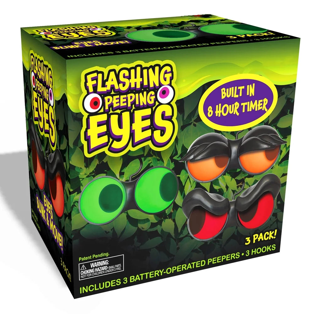 3 Packs Halloween Animated Flashing Peeping Eyes Lights Decorations,Outdoor Halloween Light Decorations,Halloween Car Decorations