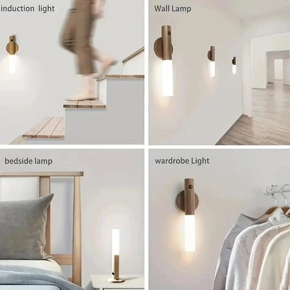 Intelligent Human Body Induction LED Night Light – Rechargeable Wall Light for Corridor, Cabinet, and Toilet Kitchen-Life Store