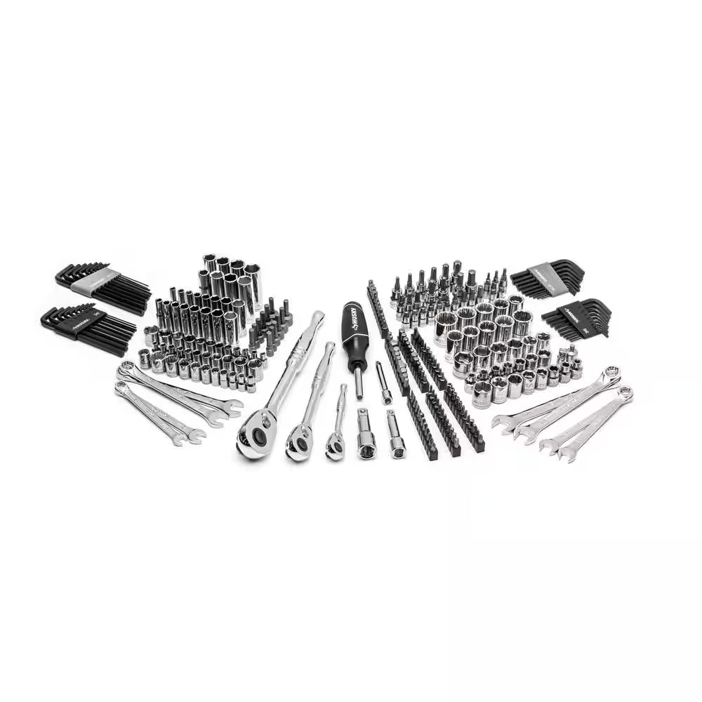 1/4 In., 3/8 In., and 1/2 In. Drive Mechanics Tool Set with Build-Out Tool Case (270-Piece)