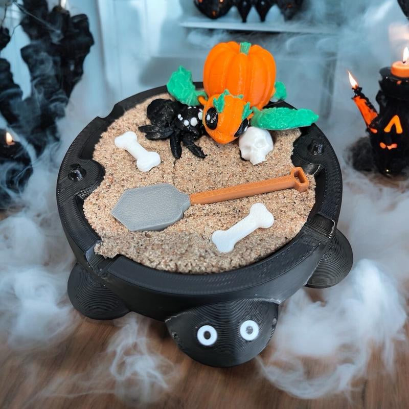 Spooky Halloween Turtle Zen Garden Halloween Decor - Special Edition
