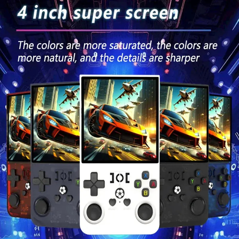R36 Max Console 4inch IPS Screen Open Source Console Retro Pocket Video Player 64G/128G Up to 22000+ Games Handheld Game Players Berkshaw