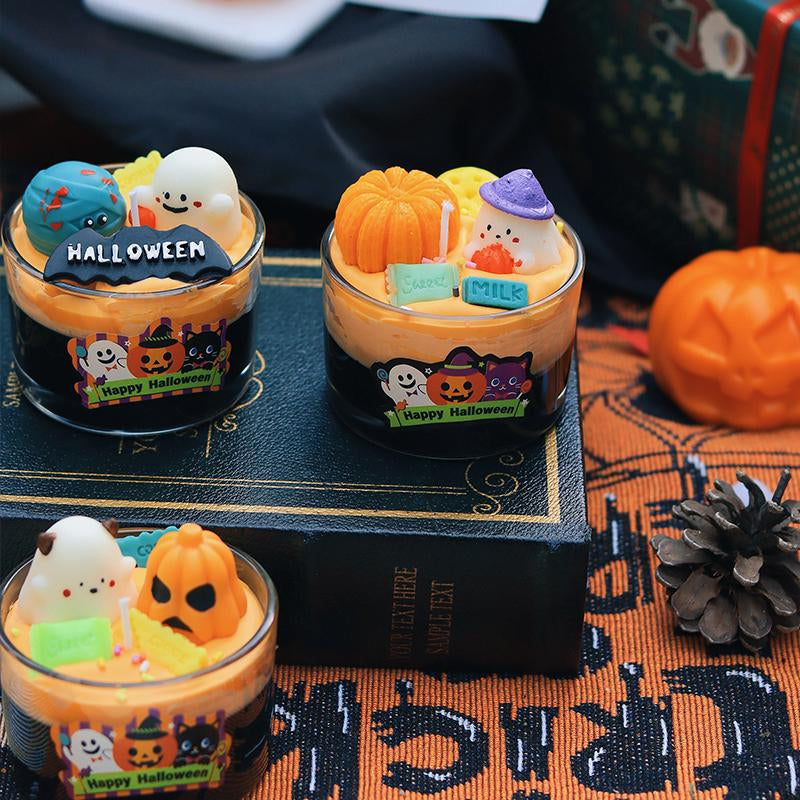 Halloween Candle Set, Spooky Ghost with Cute Pumpkins, Scented Candles, Halloween 3D Candles, Halloween Decoration , Gift, Fall Aromatherapy, Farmhouse Candles