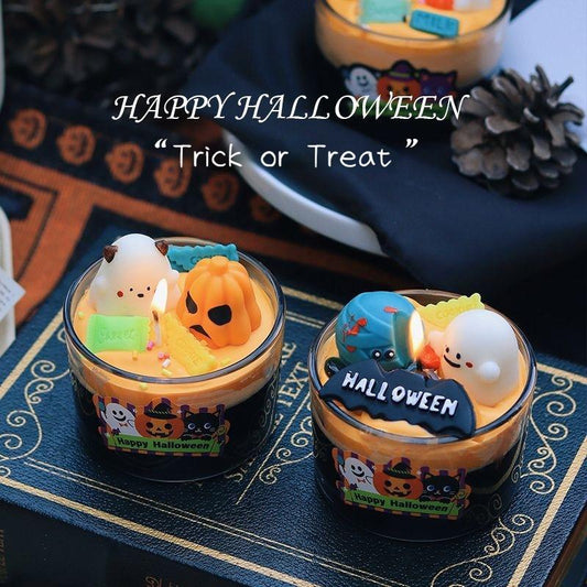 Halloween Candle Set, Spooky Ghost with Cute Pumpkins, Scented Candles, Halloween 3D Candles, Halloween Decoration , Gift, Fall Aromatherapy, Farmhouse Candles