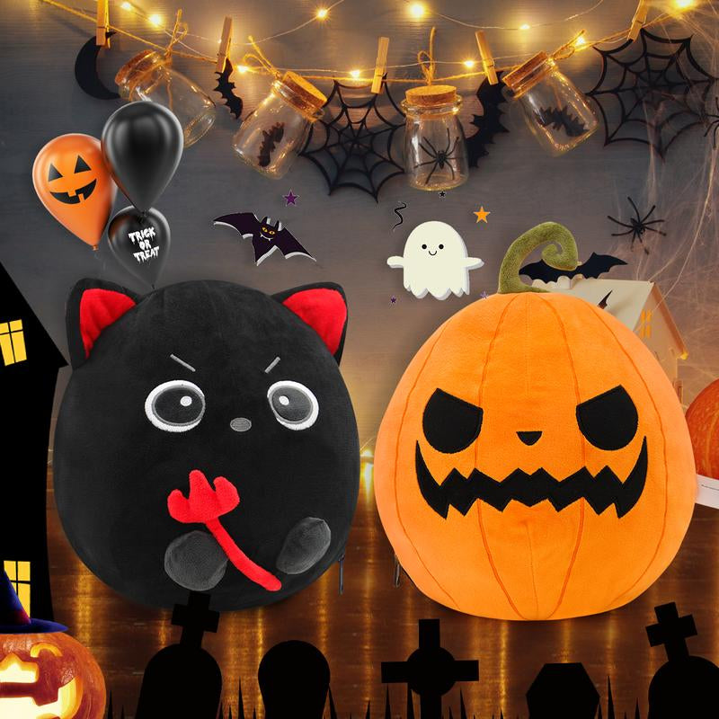 Halloween Pumpkin and Bat Stuffed Toys, Halloween Gift Decorations, My First Halloween Pumpkin Toys