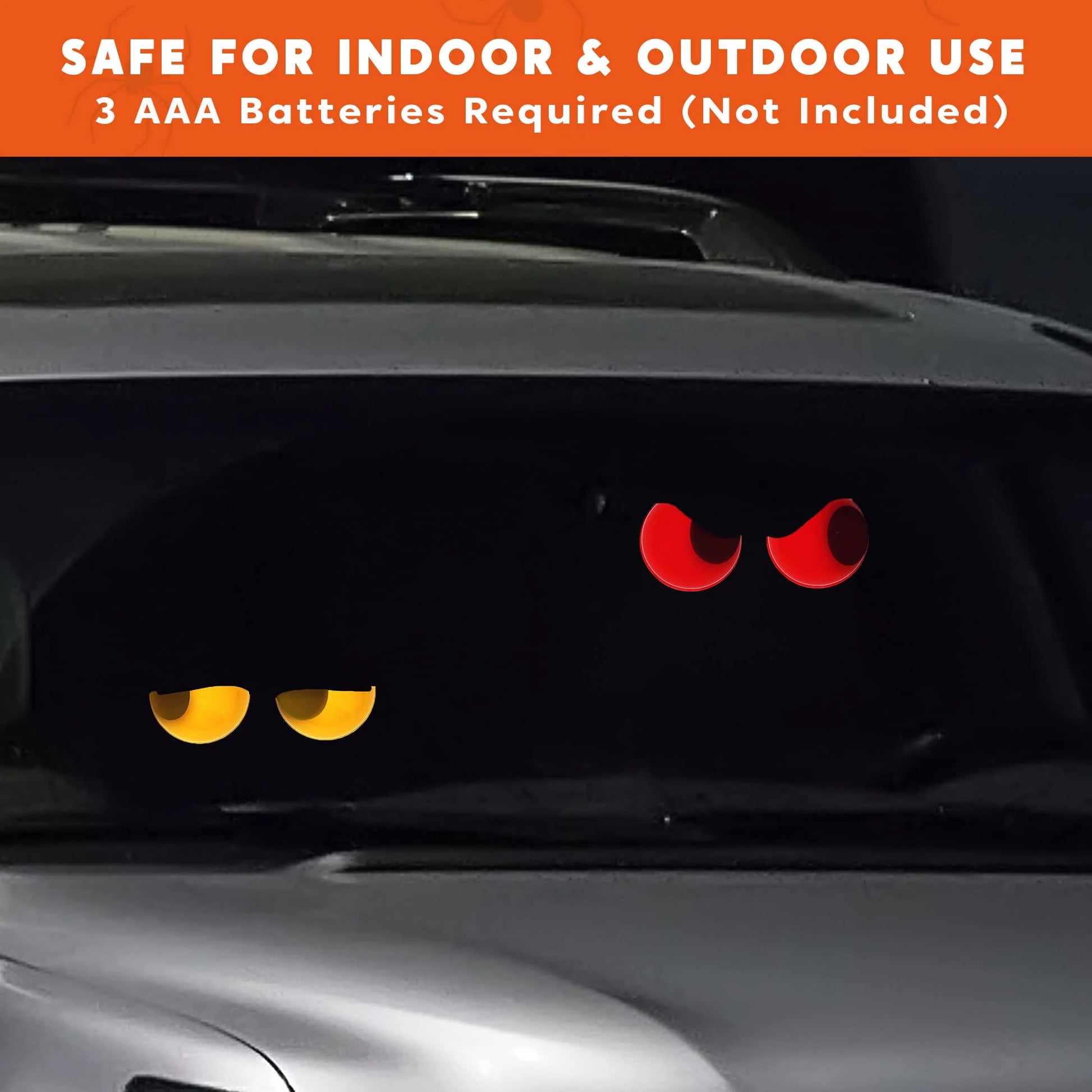 3 Packs Halloween Animated Flashing Peeping Eyes Lights Decorations,Outdoor Halloween Light Decorations,Halloween Car Decorations