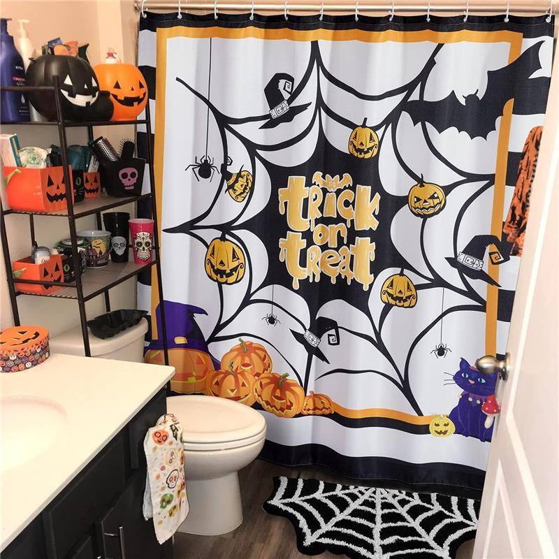 Spider Web Indoor Halloween Rug 2X3, Plush Cute Fun Bathroom Rugs Non Slip Kitchen Rug Washable, Halloween Throw Area Rugs