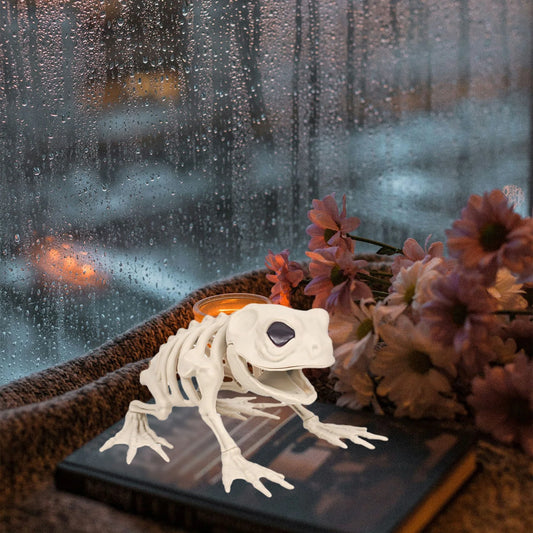 Halloween Decoration Halloween Skeleton Horror Decorations Simulation Animals Skeleton Ornaments Bar Decoration Frogs Skeleton on Clearance