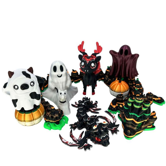Halloween Decorations - 3D Printed - Halloween Figurine Decor - Halloween Home Decor