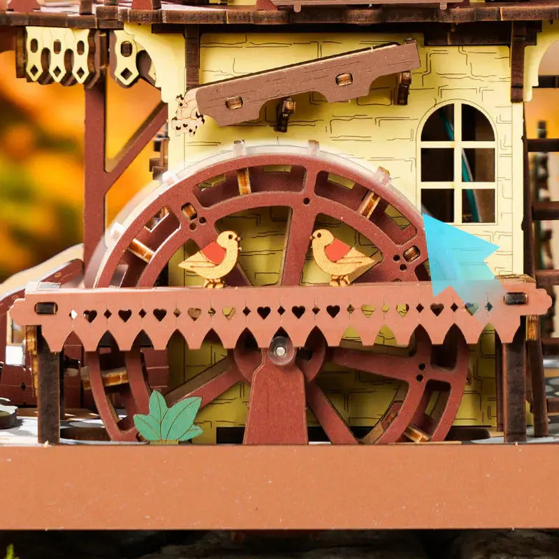 ROKR Colorful Cuckoo Clock Mechanical 3D Wooden Puzzle - LC901C | DIY Wooden Model Kit for Adults & Teens Robotime Global Store