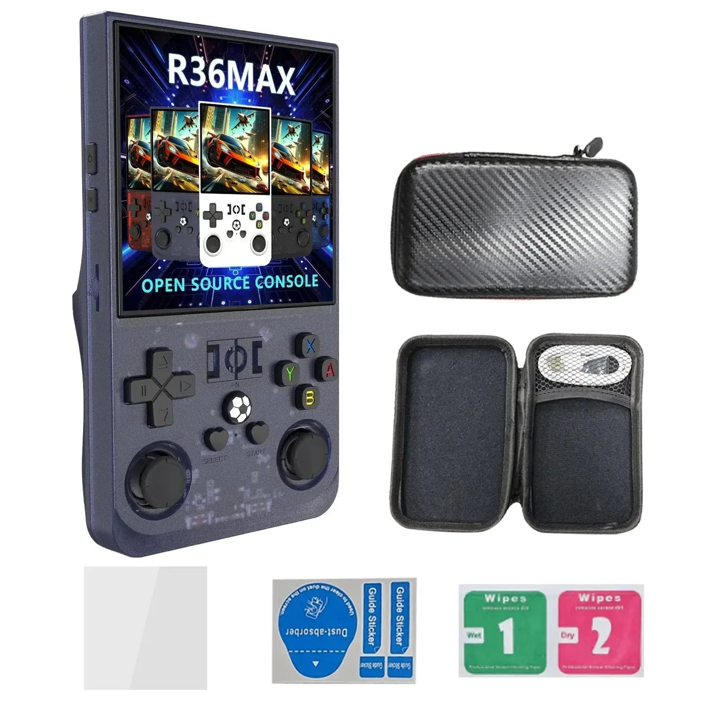 R36 Max Console 4inch IPS Screen Open Source Console Retro Pocket Video Player 64G/128G Up to 22000+ Games Handheld Game Players Berkshaw