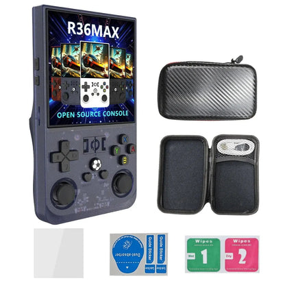 R36 Max Console 4inch IPS Screen Open Source Console Retro Pocket Video Player 64G/128G Up to 22000+ Games Handheld Game Players Berkshaw