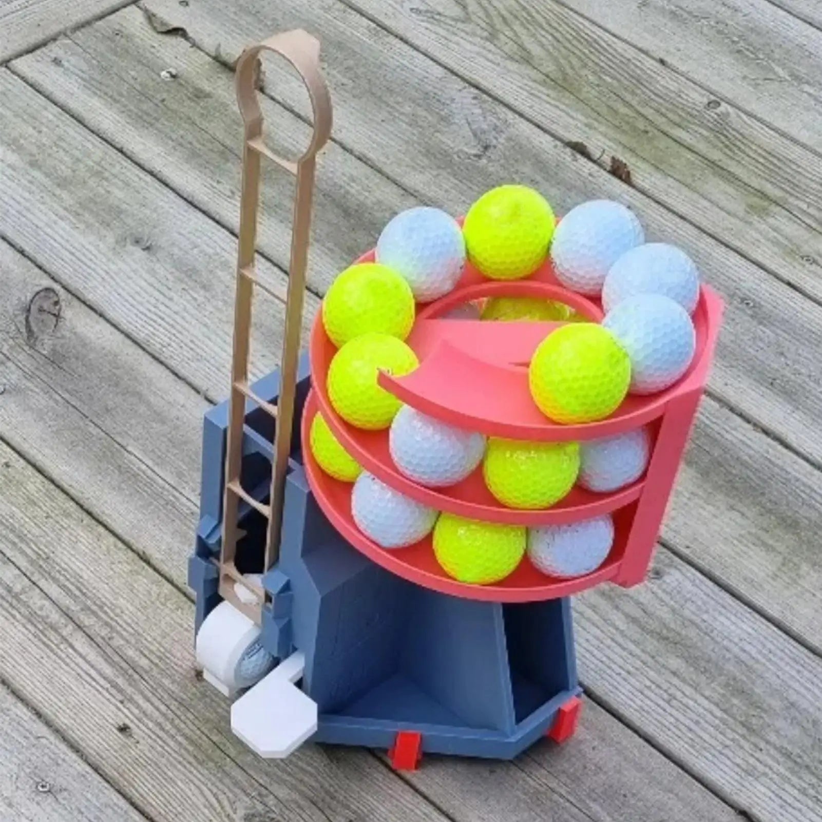 Automatic Golf Ball Tee up Machine Golf Ball Dispenser Golf Swing Training Launcher Non-Powered Golf Simulator for Golf Training
