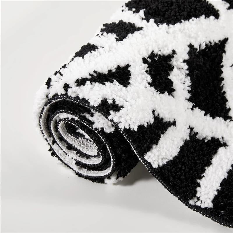 Spider Web Indoor Halloween Rug 2X3, Plush Cute Fun Bathroom Rugs Non Slip Kitchen Rug Washable, Halloween Throw Area Rugs