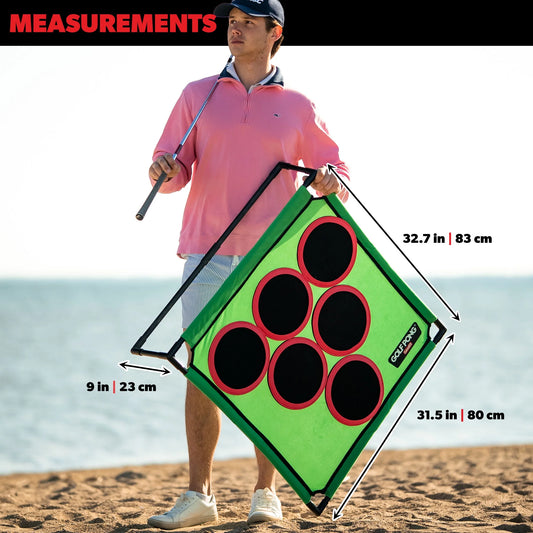 – Backyard Golf Game with 16 Chipping Velcro Balls & Mat, Yard and Outdoor Games Family, Indoor Golf Set for Home, Beach or Party, Lawn Games for Family Outdoor