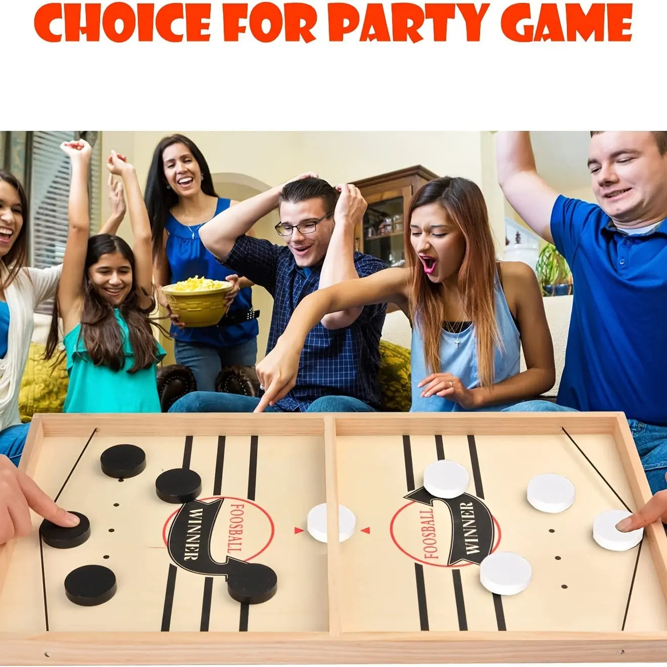 Fast Sling Puck Game - Enjoy Family Fun with This Wooden Hockey Game New Fashion Home Store
