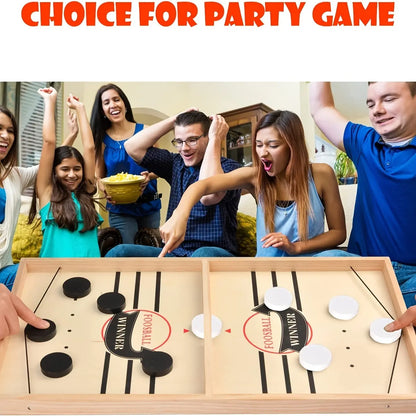 Fast Sling Puck Game - Enjoy Family Fun with This Wooden Hockey Game New Fashion Home Store
