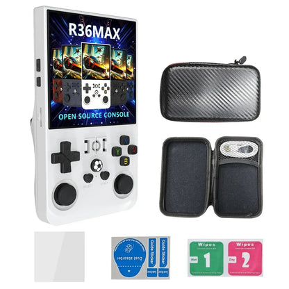 R36 Max Console 4inch IPS Screen Open Source Console Retro Pocket Video Player 64G/128G Up to 22000+ Games Handheld Game Players Berkshaw
