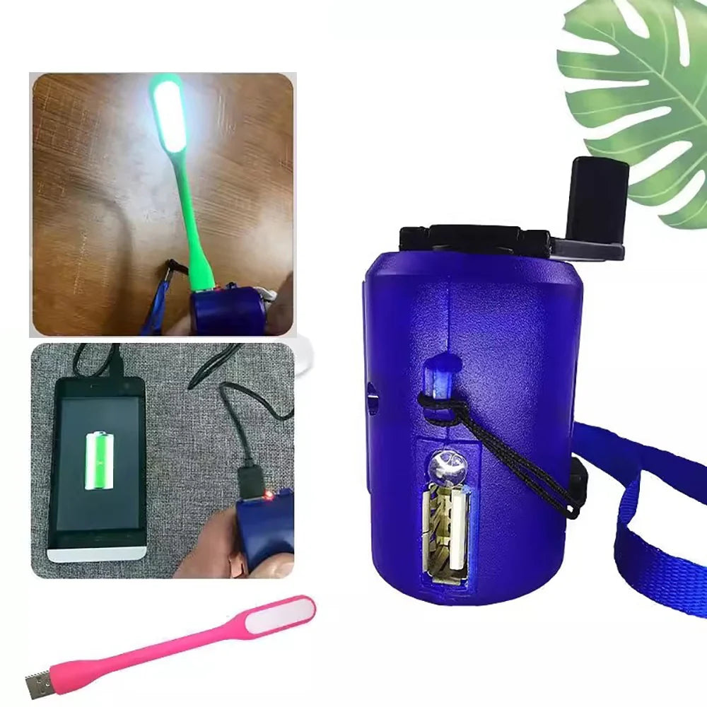 Portable Manual Crank Outdoor Light